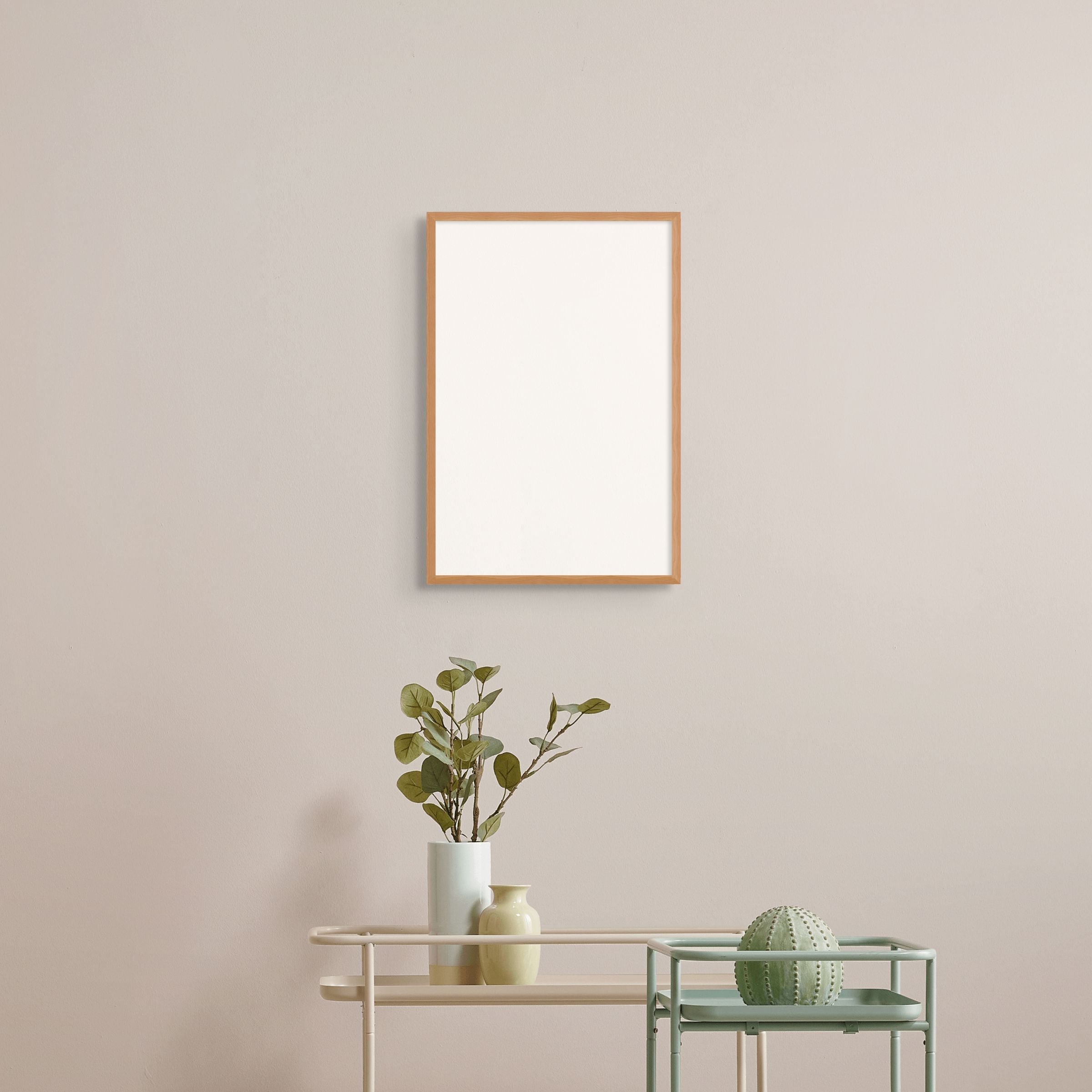 Linea képkeret - Tíkfa színben