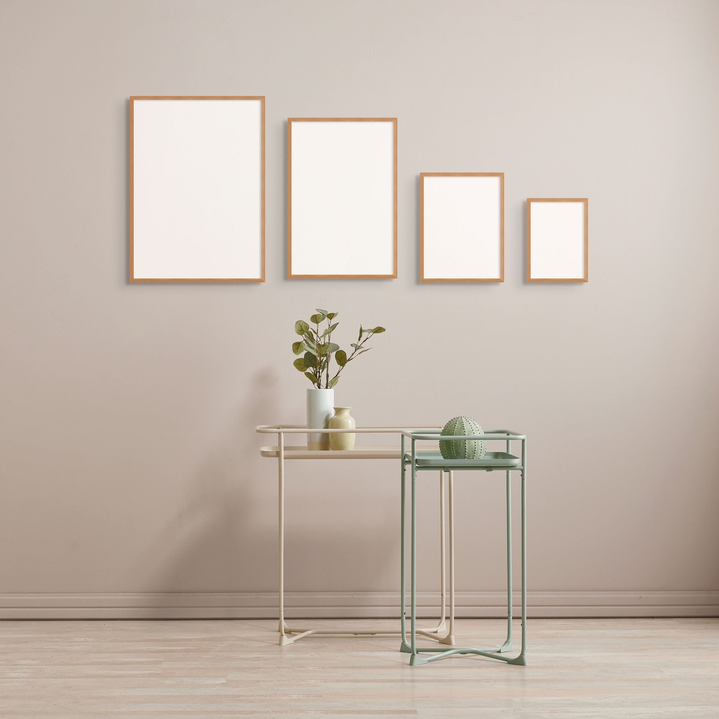 Linea képkeret - Tíkfa színben