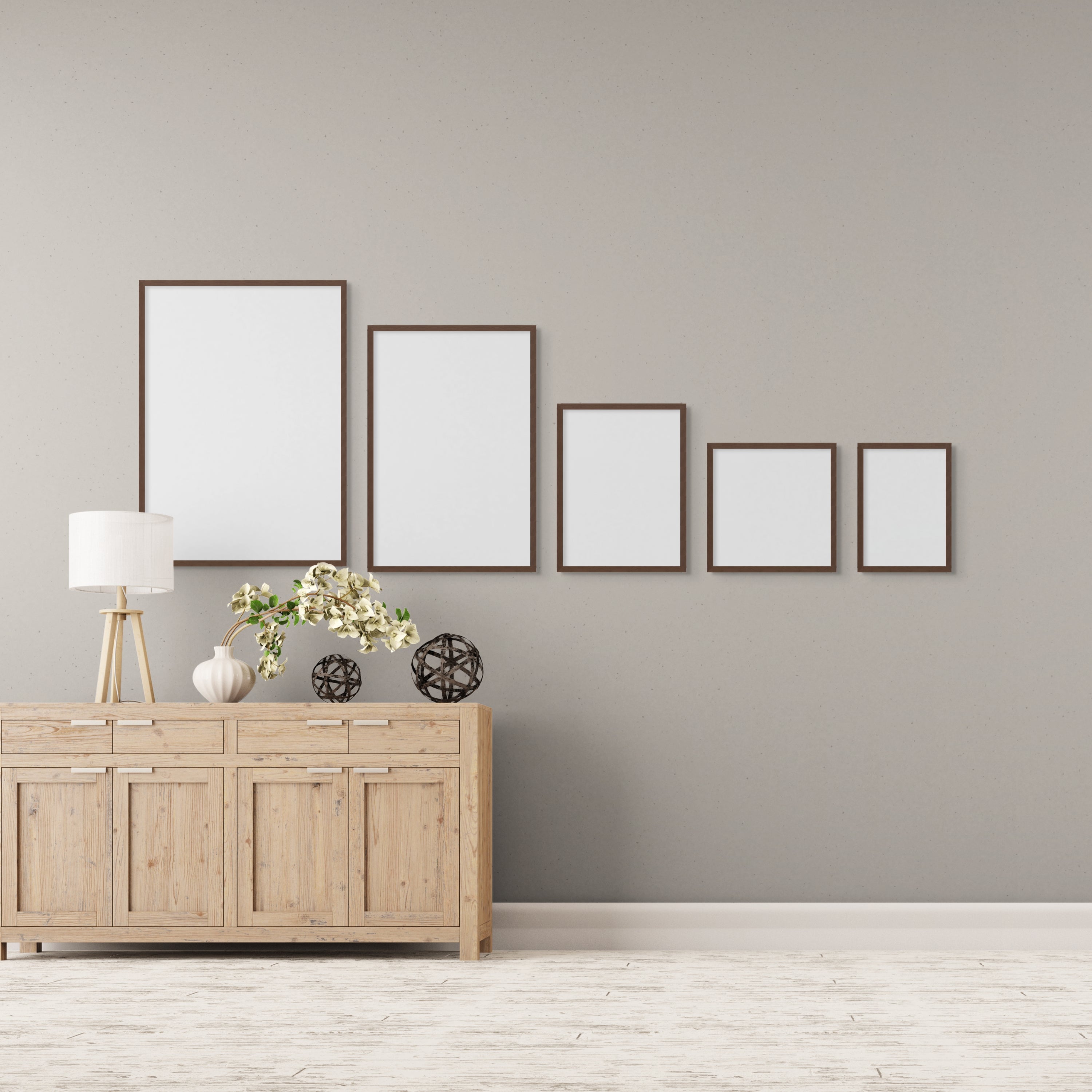 Pulse képkeret - Dió színben