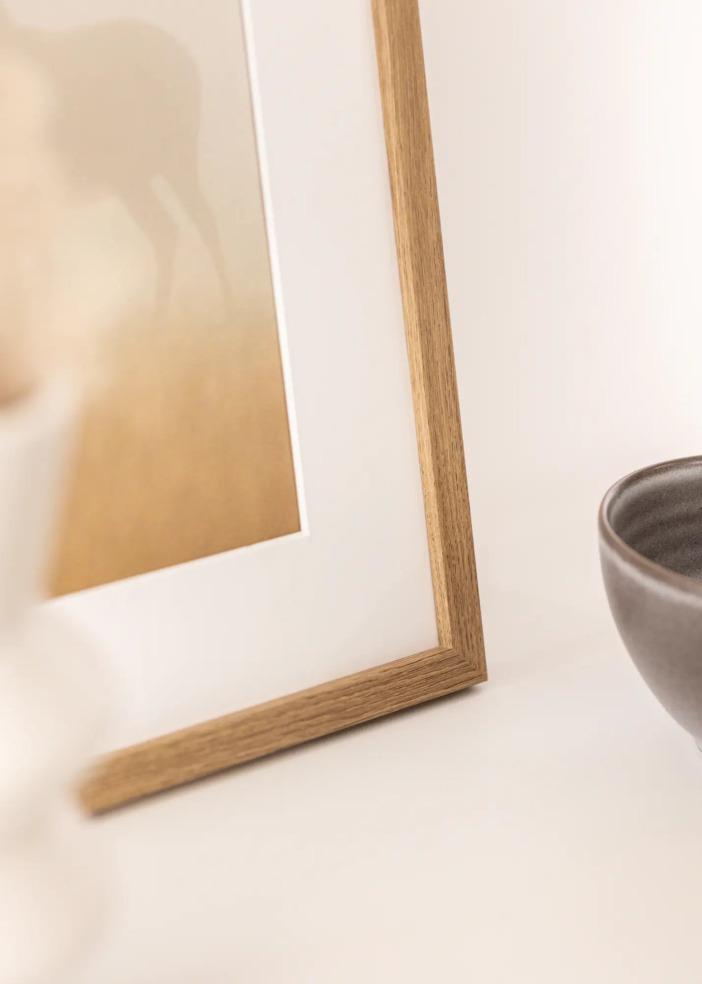 Linea képkeret - Tíkfa színben